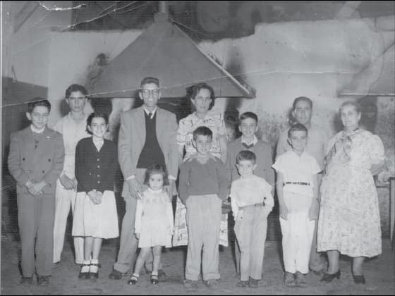 Fotografía histórica de la familia fundadora de La Pana